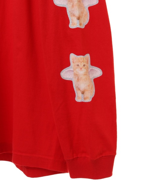 Candy Stripper（キャンディストリッパー）の「ANGEL KITTEN L/S Tシャツ（Tシャツ/カットソー・レディース・レッド/オフホワイト/ブラック・2）」の20枚目の写真
