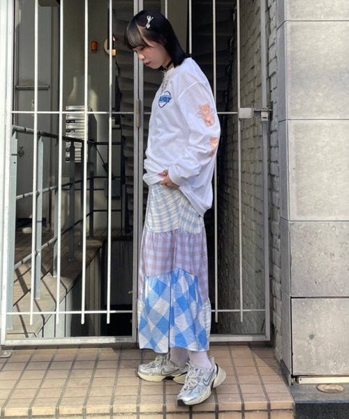 Candy Stripper（キャンディストリッパー）の「ANGEL KITTEN L/S Tシャツ（Tシャツ/カットソー・レディース・レッド/オフホワイト/ブラック・2）」の7枚目の写真