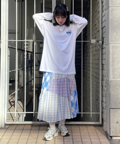 Candy Stripper（キャンディストリッパー）の「ANGEL KITTEN L/S Tシャツ（Tシャツ/カットソー・レディース・レッド/オフホワイト/ブラック・2）」の5枚目の写真