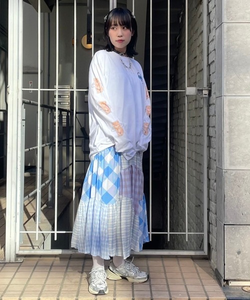 Candy Stripper（キャンディストリッパー）の「ANGEL KITTEN L/S Tシャツ（Tシャツ/カットソー・レディース・レッド/オフホワイト/ブラック・2）」の6枚目の写真