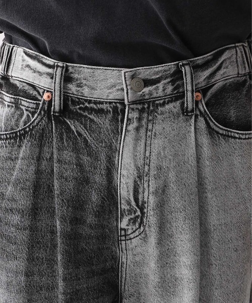 REmastered】リメイクライク/切り替えデニムワイドパンツ