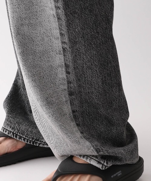 REmastered（リマスタード）の「【REmastered】リメイクライク/切り替えデニムワイドパンツ（デニムパンツ・メンズ・グレー/ブルー・MEDIUM/LARGE）」の13枚目の写真