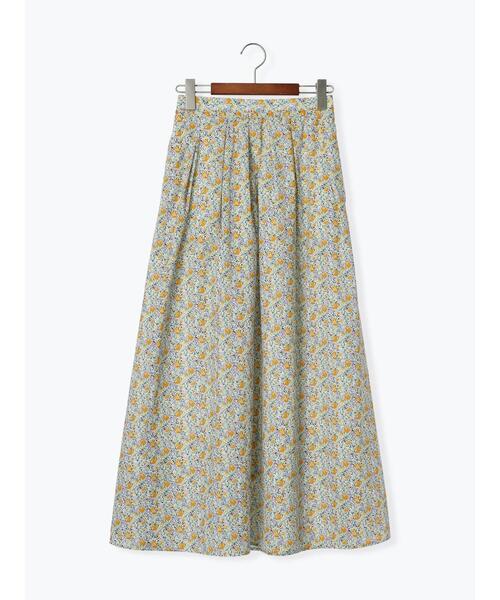 Te chichi(テチチ)の「フラワープリントコットンローンスカート(セットアップ可)(スカート・レディース・マスタード/ブラック・F)」の9枚目の写真