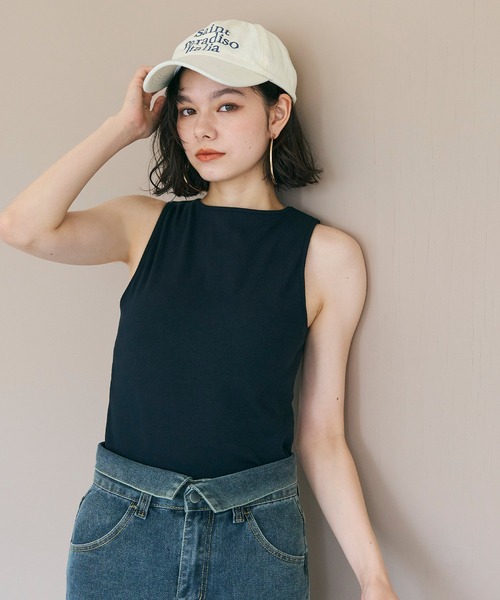 coca（coca）（コカ）の「ロゴ刺繍キャップ（キャップ・レディース・ブルー/アイボリー・ONE SIZE）」の5枚目の写真