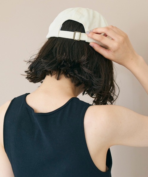 coca（coca）（コカ）の「ロゴ刺繍キャップ（キャップ・レディース・ブルー/アイボリー・ONE SIZE）」の7枚目の写真