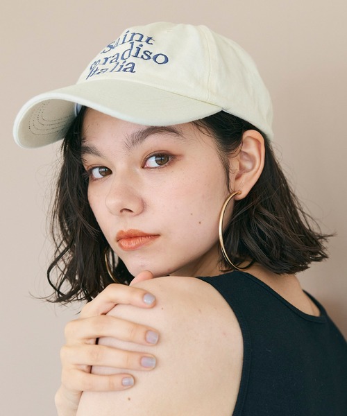 coca（coca）（コカ）の「ロゴ刺繍キャップ（キャップ・レディース・ブルー/アイボリー・ONE SIZE）」の6枚目の写真