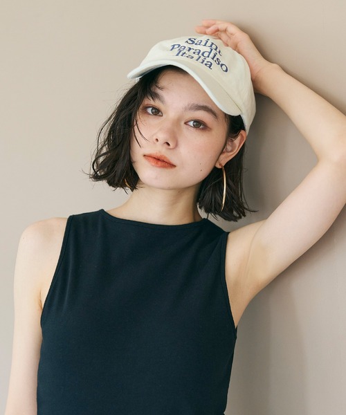 coca（coca）（コカ）の「ロゴ刺繍キャップ（キャップ・レディース・ブルー/アイボリー・ONE SIZE）」の8枚目の写真