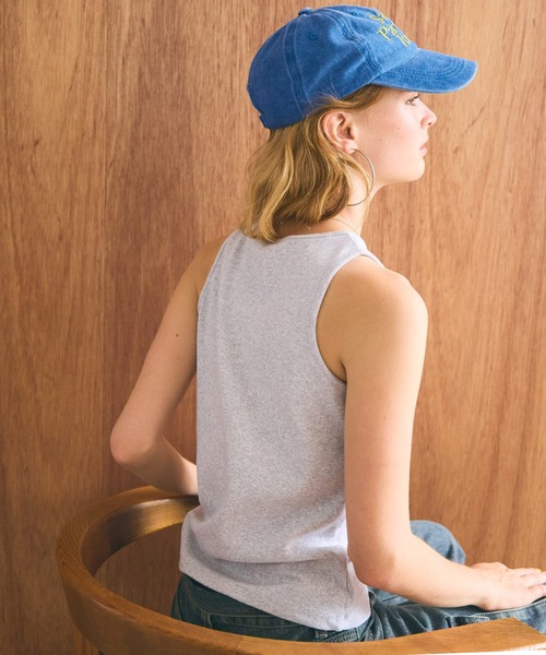 coca（coca）（コカ）の「ロゴ刺繍キャップ（キャップ・レディース・ブルー/アイボリー・ONE SIZE）」の12枚目の写真