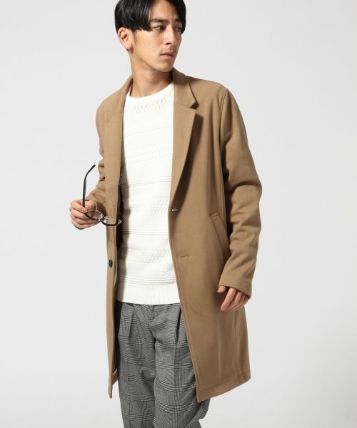 RAGEBLUE（レイジブルー）の「カットチェスターコート/566619（チェスターコート・メンズ・ネイビー/キャメル/その他1/ベージュ・MEDIUM/LARGE）」の8枚目の写真