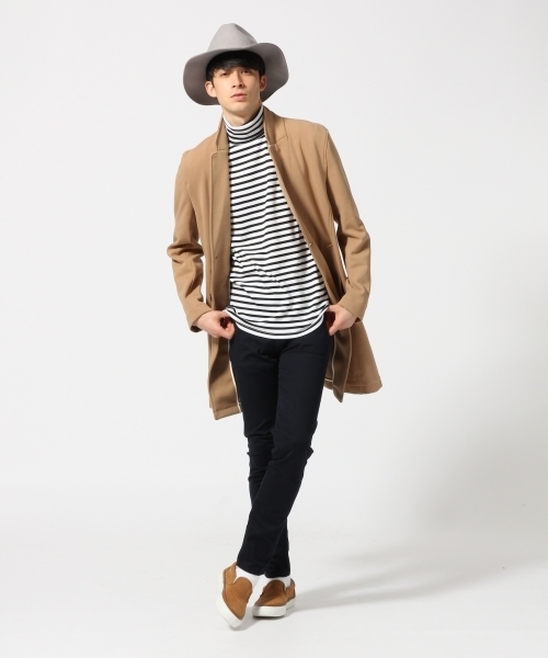 RAGEBLUE（レイジブルー）の「カットチェスターコート/566619（チェスターコート・メンズ・ネイビー/キャメル/その他1/ベージュ・MEDIUM/LARGE）」の5枚目の写真