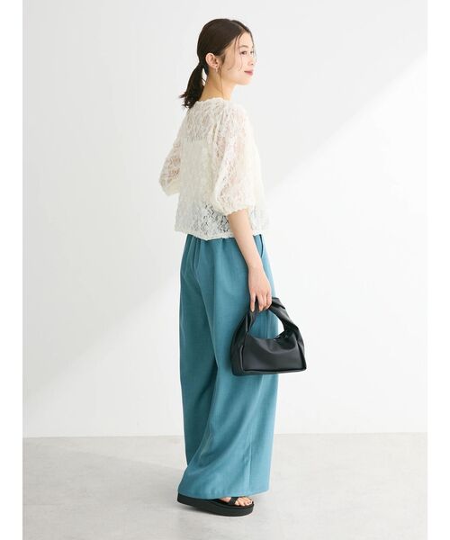 Sugar spoon(シュガースプーン)の「・SUGAR SPOON フラワーレースカーディガン(カーディガン/ボレロ・レディース・オフホワイト/ブラック/グレイッシュベージュ・FREE)」の8枚目の写真