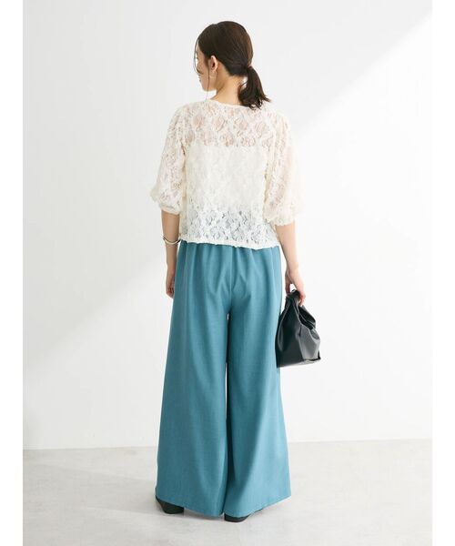 Sugar spoon(シュガースプーン)の「・SUGAR SPOON フラワーレースカーディガン(カーディガン/ボレロ・レディース・オフホワイト/ブラック/グレイッシュベージュ・FREE)」の9枚目の写真