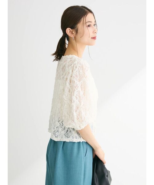 Sugar spoon(シュガースプーン)の「・SUGAR SPOON フラワーレースカーディガン(カーディガン/ボレロ・レディース・オフホワイト/ブラック/グレイッシュベージュ・FREE)」の11枚目の写真