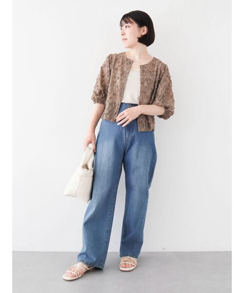 Sugar spoon(シュガースプーン)の「・SUGAR SPOON フラワーレースカーディガン(カーディガン/ボレロ・レディース・オフホワイト/ブラック/グレイッシュベージュ・FREE)」の16枚目の写真