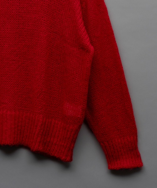 【セール】《UNISEX》Prime-Over Sheer Mohair Wool Knit Pullover/プライムオーバーシアーモヘアウールニットプルオーバー 【MAISON SPECIAL/メゾンスペシャル】（ニット/セーター）｜MAISON SPECIAL（メゾンスペシャル）