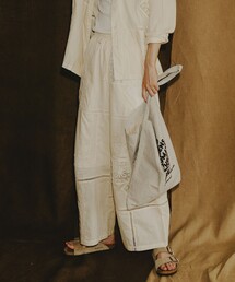 Freada/フリーダ レース刺繍パッチワークパンツ