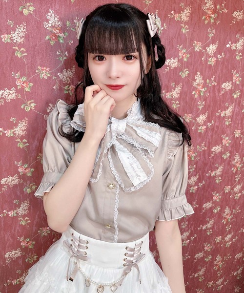 セール】ロゴテープボウタイブラウス（シャツ/ブラウス）｜ROJITA