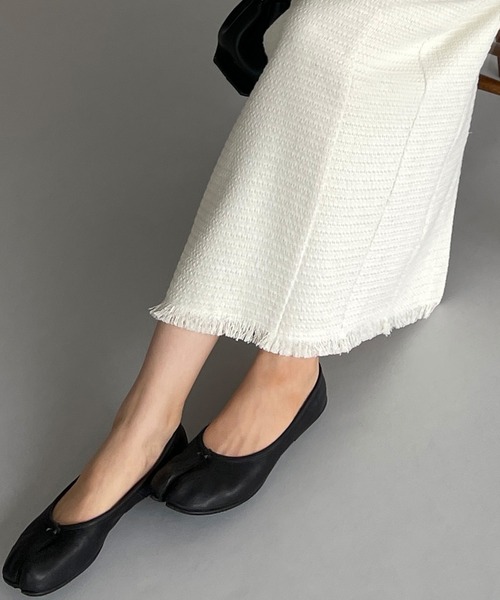 Louere(ルエレ)の「ツイードハイウエストペンシルスカート(スカート・レディース・ネイビー/モカ/ブラウン/アイボリー/ブラック・SMALL/MEDIUM/LARGE/X-LARGE)」の13枚目の写真