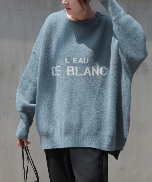 SNS映え「おしゃロゴ」ニット（ニット/セーター）｜HUG.U（ハグユー