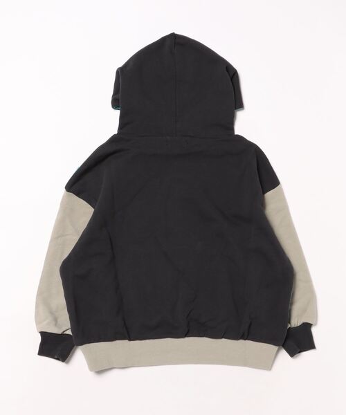 CONVEX(コンベックス)の「バイカラー / BIGパーカー(パーカー・キッズ・グレー/ブラック/カーキ・130cm/140cm/150cm/160cm/120cm)」の4枚目の写真