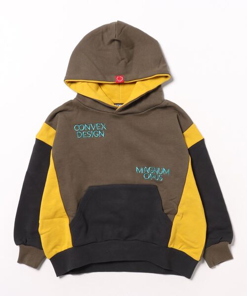 CONVEX(コンベックス)の「バイカラー / BIGパーカー(パーカー・キッズ・グレー/ブラック/カーキ・130cm/140cm/150cm/160cm/120cm)」の5枚目の写真