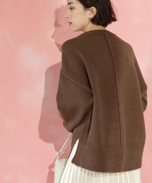 OPAQUE.CLIP | 【WEB先行】もちもちクルーネック ミドルゲージニット(ニット/セーター)