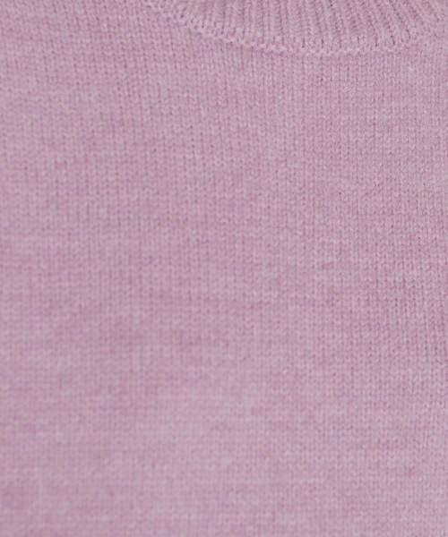 OPAQUE.CLIP（オペークドットクリップ）の「◆もちもちクルーネック ミドルゲージニット（ニット/セーター・レディース・パープル/レッド系1/ブラウン系その他/ブラウン系/ブラック/グレー/オフホワイト/ネイビー・00）」の18枚目の写真