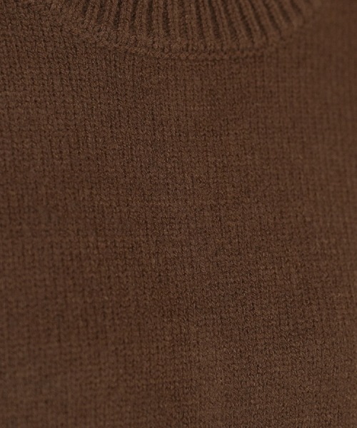 OPAQUE.CLIP（オペークドットクリップ）の「◆もちもちクルーネック ミドルゲージニット（ニット/セーター・レディース・パープル/レッド系1/ブラウン系その他/ブラウン系/ブラック/グレー/オフホワイト/ネイビー・00）」の21枚目の写真