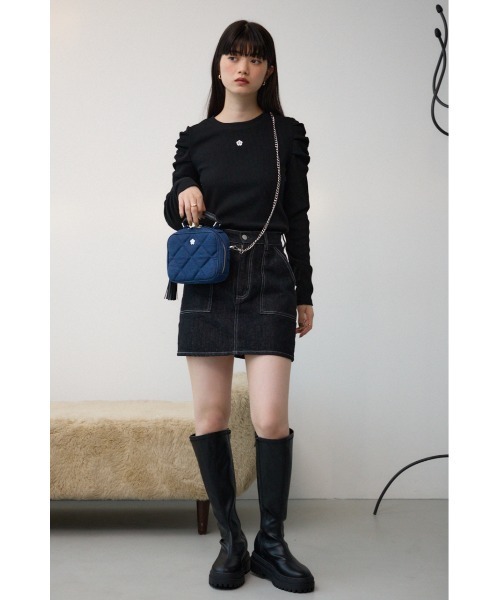 MARY QUANT×AZUL キルティングバッグマリクワアズールコラボ AZUL by moussy - MARY QUANT×AZUL キルティングバッグマリクワ