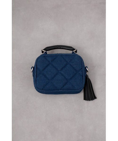AZUL by moussy(アズールバイマウジー)の「MARY QUANT×AZUL キルティングバッグ(ハンドバッグ・レディース・ブラック/ブルー・FREE)」の6枚目の写真