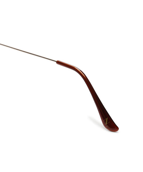 N.（N. Natural Beauty Basic）（エヌエヌナチュラルビューティーベーシック）の「◆スリムフレームメガネ（メガネ・レディース・ブラウン・ﾌﾘ-）」の3枚目の写真