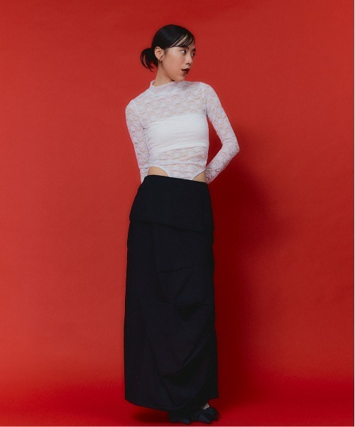 led.tokyo（レッドトウキョウ）の「【led.tokyo】レースボディスーツ（Tシャツ/カットソー・レディース・ブラック/ホワイト/レッド・FREE）」の8枚目の写真