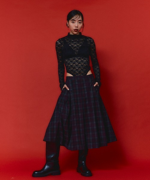 led.tokyo（レッドトウキョウ）の「【led.tokyo】レースボディスーツ（Tシャツ/カットソー・レディース・ブラック/ホワイト/レッド・FREE）」の16枚目の写真