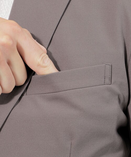 EPOCA UOMO(エポカウォモ)の「【セットアップ】ポリエステルライトジャケット(テーラードジャケット・メンズ・ブラック/ブラウン系その他5・46/48)」の8枚目の写真