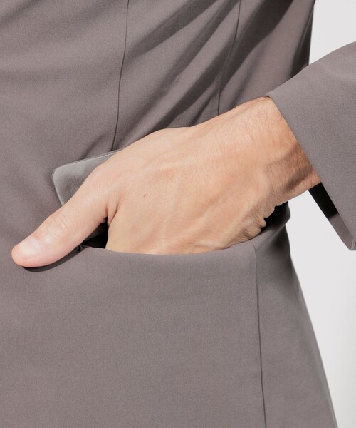 EPOCA UOMO(エポカウォモ)の「【セットアップ】ポリエステルライトジャケット(テーラードジャケット・メンズ・ブラック/ブラウン系その他5・46/48)」の10枚目の写真