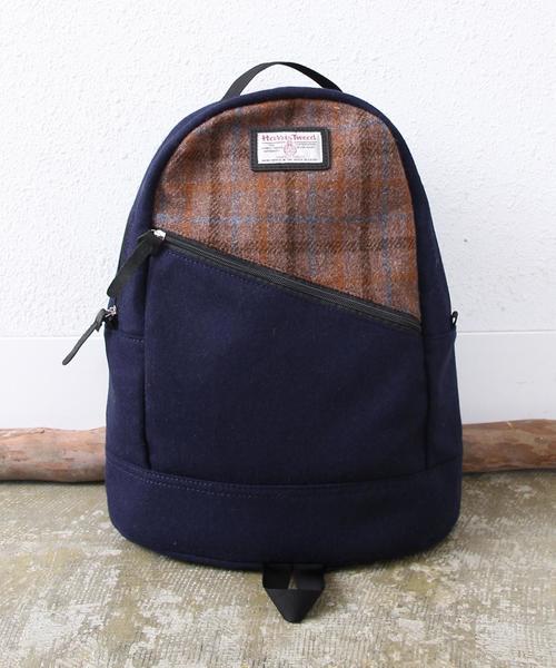 coen（コーエン）の「Harris Tweed （ハリスツイード）デイパック（バックパック/リュック・メンズ・ブラック/グレー/ダークブラウン/オリーブ/レッド/ワイン/その他1/ダークグレー/ネイビー/ロイヤルブルー・FREE）」の5枚目の写真
