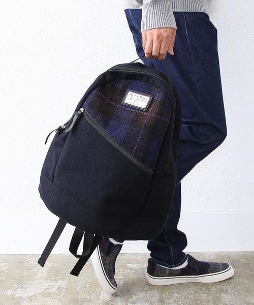 coen（コーエン）の「Harris Tweed （ハリスツイード）デイパック（バックパック/リュック・メンズ・ブラック/グレー/ダークブラウン/オリーブ/レッド/ワイン/その他1/ダークグレー/ネイビー/ロイヤルブルー・FREE）」の10枚目の写真