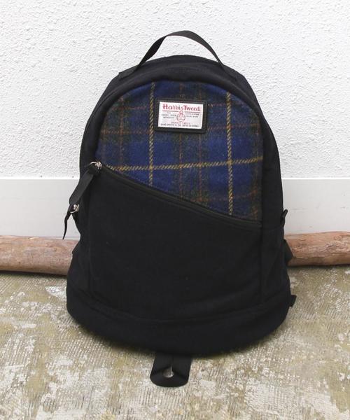 coen（コーエン）の「Harris Tweed （ハリスツイード）デイパック（バックパック/リュック・メンズ・ブラック/グレー/ダークブラウン/オリーブ/レッド/ワイン/その他1/ダークグレー/ネイビー/ロイヤルブルー・FREE）」の7枚目の写真