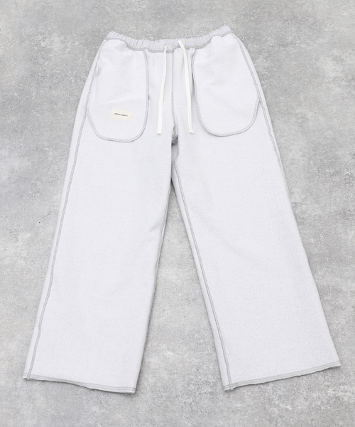 markaware（マーカウェア）の「MARKAWARE(マーカウェア) WIDE GYM PANTS A24C09PT01C（スラックス・メンズ・ライトグレー/ブラック・2/1）」の11枚目の写真