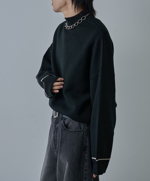 COLONY 2139（コロニートゥーワンスリーナイン）の「リサイクルポリハイネックニット（ニット/セーター・メンズ・アイボリー/ブラック/グレイッシュベージュ/チャコールグレー・MEDIUM/LARGE）」の10枚目の写真