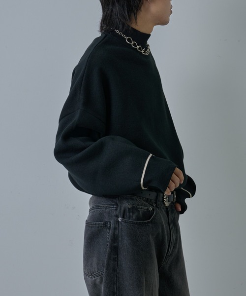 COLONY 2139（コロニートゥーワンスリーナイン）の「リサイクルポリハイネックニット（ニット/セーター・メンズ・アイボリー/ブラック/グレイッシュベージュ/チャコールグレー・MEDIUM/LARGE）」の12枚目の写真