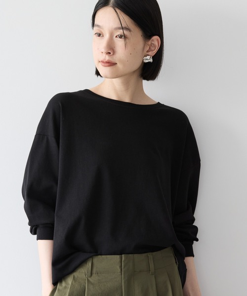 AMERICAN HOLIC（アメリカンホリック）の「ドロップショルダーカットプルオーバー（Tシャツ/カットソー・レディース・グレー系その他4/その他7/ホワイト系その他4/ブルー系その他/オフホワイト/ブラック・L/M）」の4枚目の写真