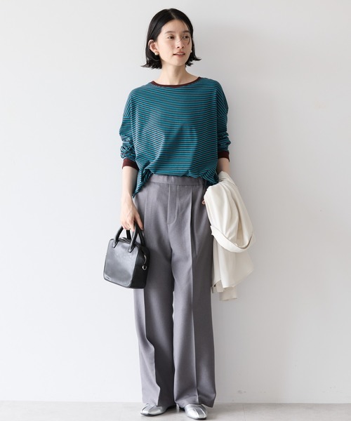 AMERICAN HOLIC（アメリカンホリック）の「ドロップショルダーカットプルオーバー（Tシャツ/カットソー・レディース・グレー系その他4/その他7/ホワイト系その他4/ブルー系その他/オフホワイト/ブラック・L/M）」の13枚目の写真