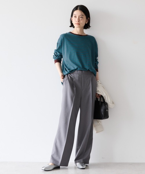 AMERICAN HOLIC（アメリカンホリック）の「ドロップショルダーカットプルオーバー（Tシャツ/カットソー・レディース・グレー系その他4/その他7/ホワイト系その他4/ブルー系その他/オフホワイト/ブラック・L/M）」の14枚目の写真