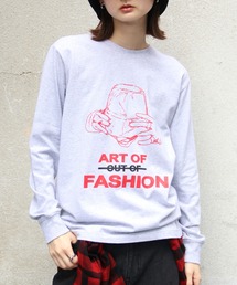 UNIT CHEST（ユニットチェスト）の「【UNIT CHEST】unique unisex long sleeve T-shirt/ユニークユニセックス ロンT OIF designer eggs コラボ Art of fashion by ArchiDanTe.（Tシャツ/カットソー）」