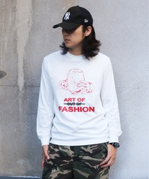UNIT CHEST（ユニットチェスト）の「【UNIT CHEST】unique unisex long sleeve T-shirt/ユニークユニセックス ロンT OIF designer eggs コラボ Art of fashion by ArchiDanTe.（Tシャツ/カットソー）」