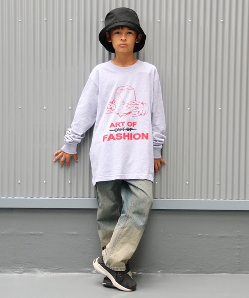 UNIT CHEST（ユニットチェスト）の「【UNIT CHEST】unique unisex long sleeve T-shirt/ユニークユニセックス ロンT OIF designer eggs コラボ Art of fashion by ArchiDanTe.（Tシャツ/カットソー・レディース・ホワイト/ブラック/杢グレー・L/M/S）」の15枚目の写真