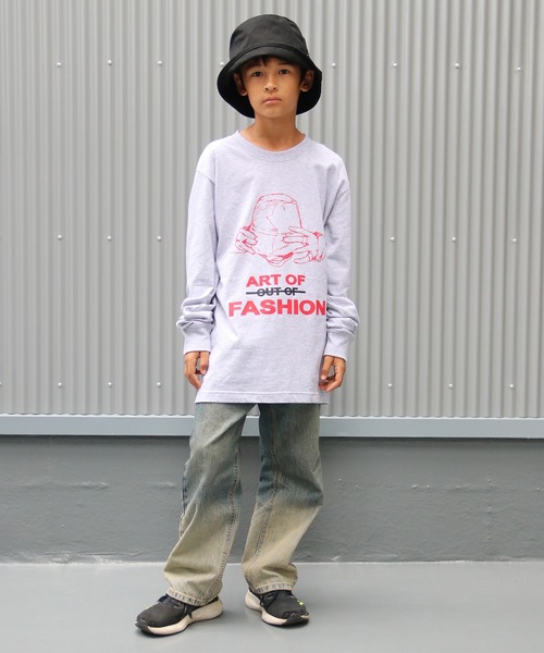 UNIT CHEST（ユニットチェスト）の「【UNIT CHEST】unique unisex long sleeve T-shirt/ユニークユニセックス ロンT OIF designer eggs コラボ Art of fashion by ArchiDanTe.（Tシャツ/カットソー・レディース・ホワイト/ブラック/杢グレー・L/M/S）」の17枚目の写真