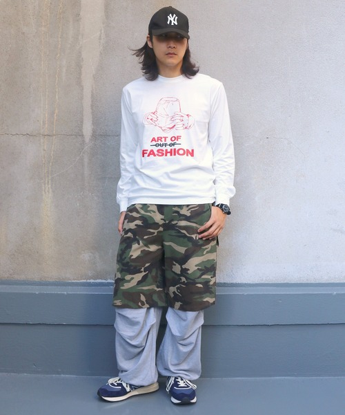 UNIT CHEST（ユニットチェスト）の「【UNIT CHEST】unique unisex long sleeve T-shirt/ユニークユニセックス ロンT OIF designer eggs コラボ Art of fashion by ArchiDanTe.（Tシャツ/カットソー・レディース・ホワイト/ブラック/杢グレー・L/M/S）」の6枚目の写真