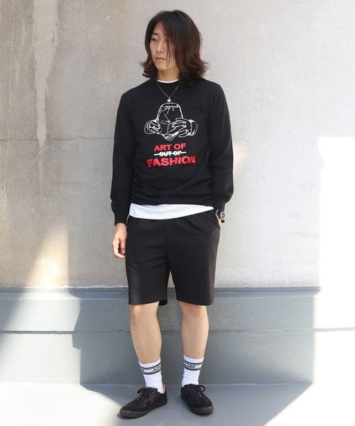 UNIT CHEST（ユニットチェスト）の「【UNIT CHEST】unique unisex long sleeve T-shirt/ユニークユニセックス ロンT OIF designer eggs コラボ Art of fashion by ArchiDanTe.（Tシャツ/カットソー・レディース・ホワイト/ブラック/杢グレー・L/M/S）」の10枚目の写真